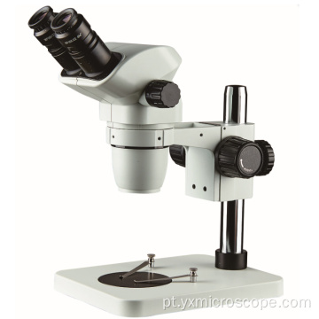 6.7x-45x 10x/22 Microscópio estéreo binocular de campo largo